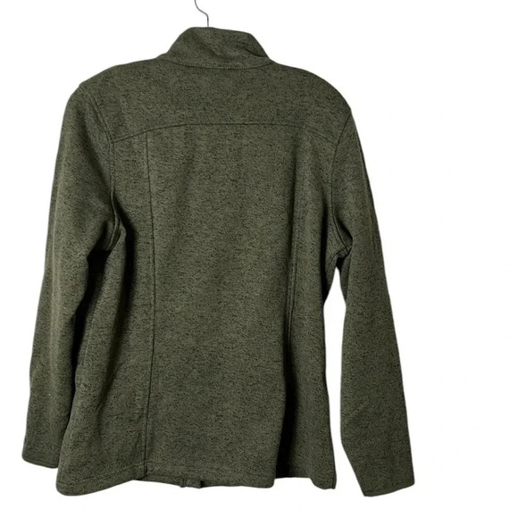 Y2K, fitted,heavy fleece jacket, sweater women XL, GREEN hiking,outdoors,EC - Picture 8 of 14